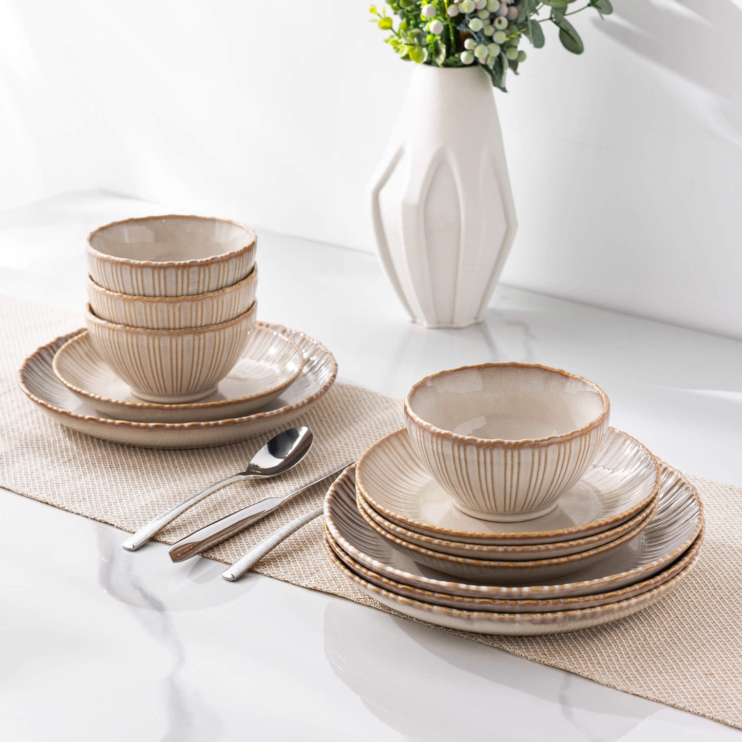 The Terra Stoneware Dinnerware Sets