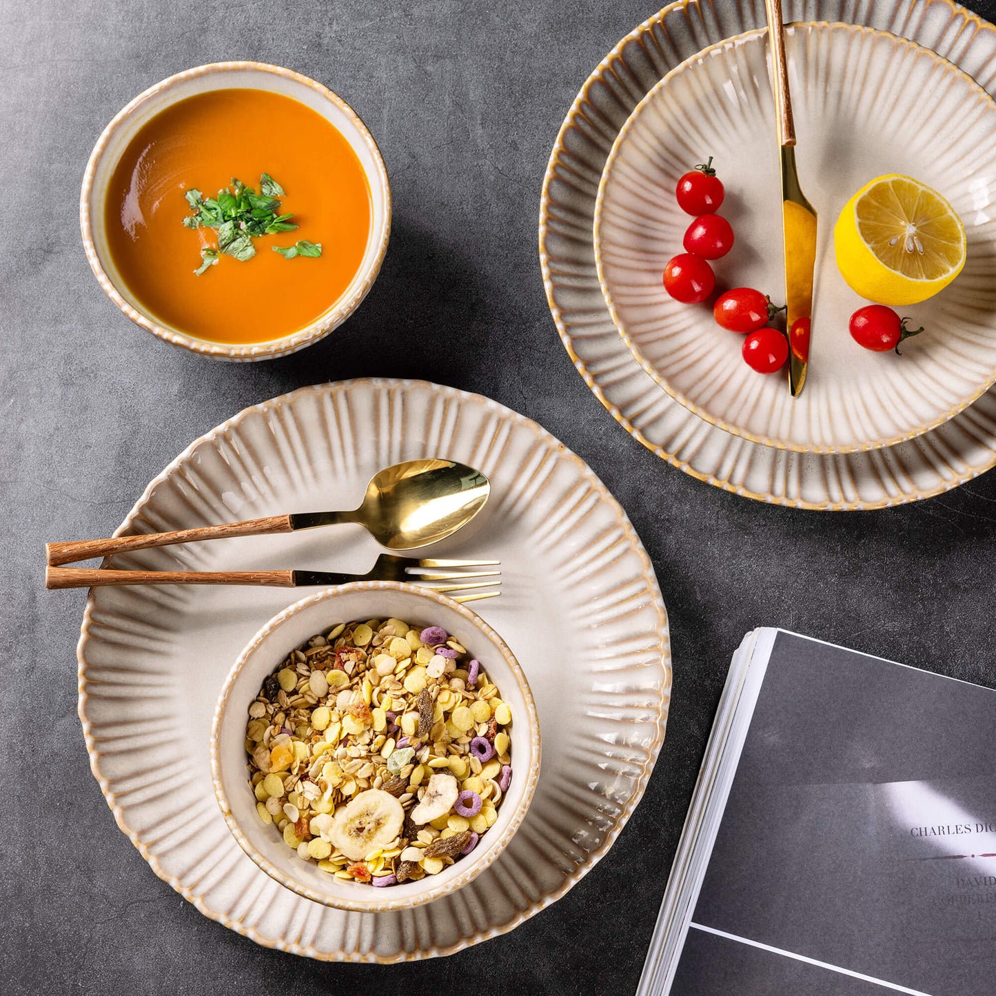 The Terra Stoneware Dinnerware Sets