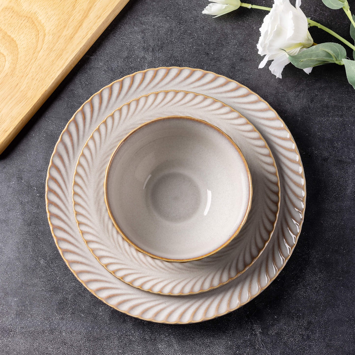 The Terra Stoneware Dinnerware Sets